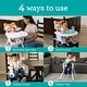 preview thumbnail 2 of 18, 4-in-1 Convertible High Chair, Fox-Theme, Space-Saving Design, Booster and Toddler Chair for Infants & Toddlers 3M-36M