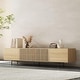 preview thumbnail 7 of 36, Stylish mid-century modern TV stand for up to 80" TVs. Ample storage for media devices, cable management. easy assembly.