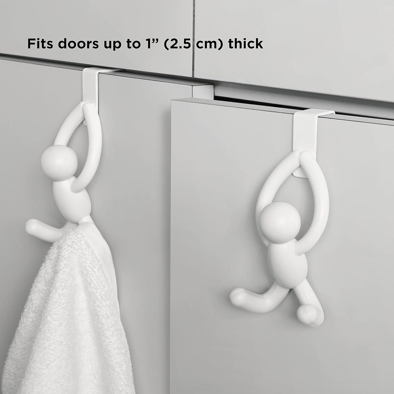  C&AHOME Over The Door Hooks - 2 Pack with 10 Hooks