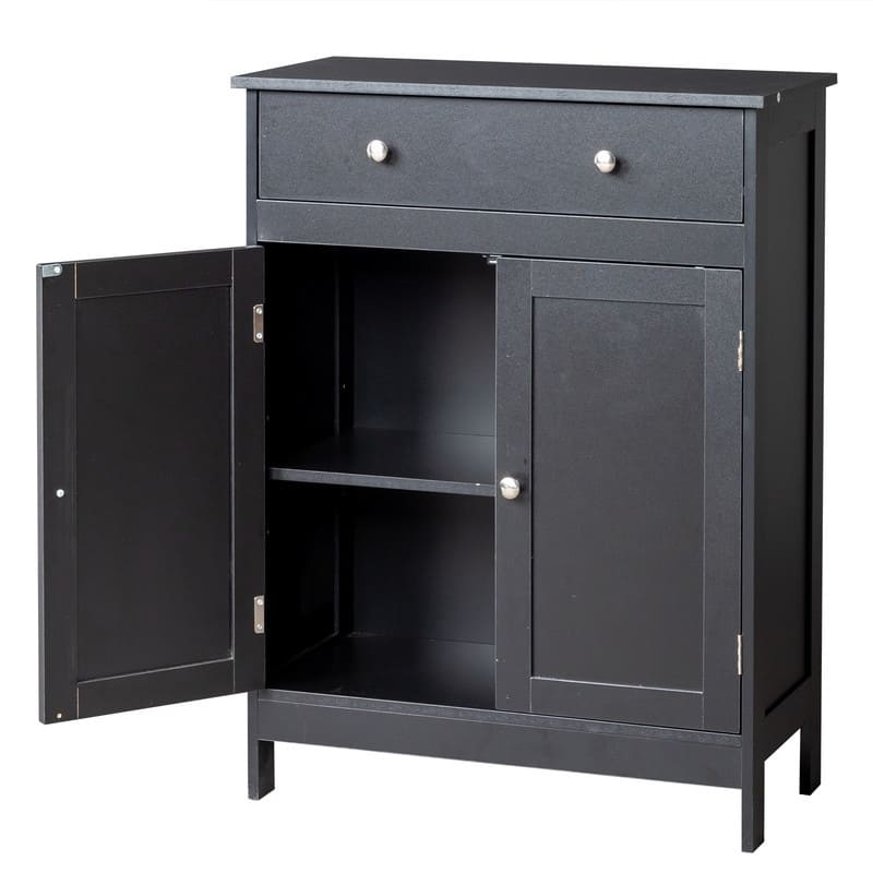 Bathroom Storage Cabinet with 2 Doors and 1 Drawer