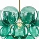 preview thumbnail 25 of 63, Glam Single-light Dining Room Glass Globe Bubble Chandelier - 17.7 in