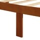 preview thumbnail 10 of 9, Pine Platform Bed for Durability, with Headboard and Footboard (Oak), Oak