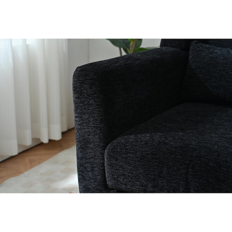 Modern Accent Chair Upholstered Foam Filled Living Room Chairs Comfy Reading Chair