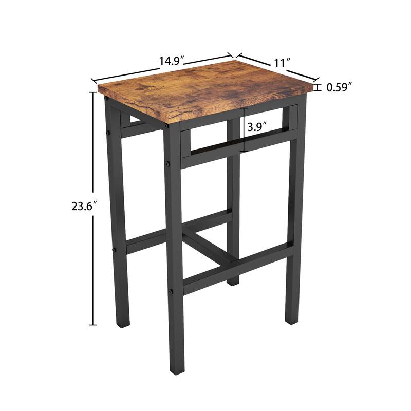 5-Piece Kitchen Counter Height Table Set, Dining Table with 4 Chairs