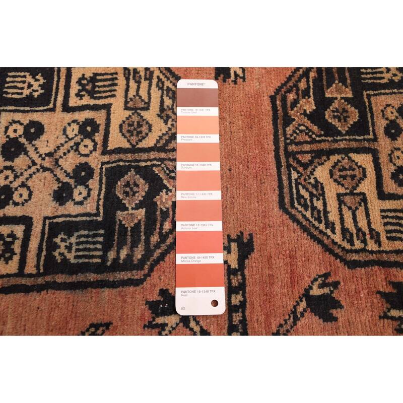 ECARPETGALLERY Hand-knotted Finest Kargahi Copper Wool Rug - 7'9 x 10'2