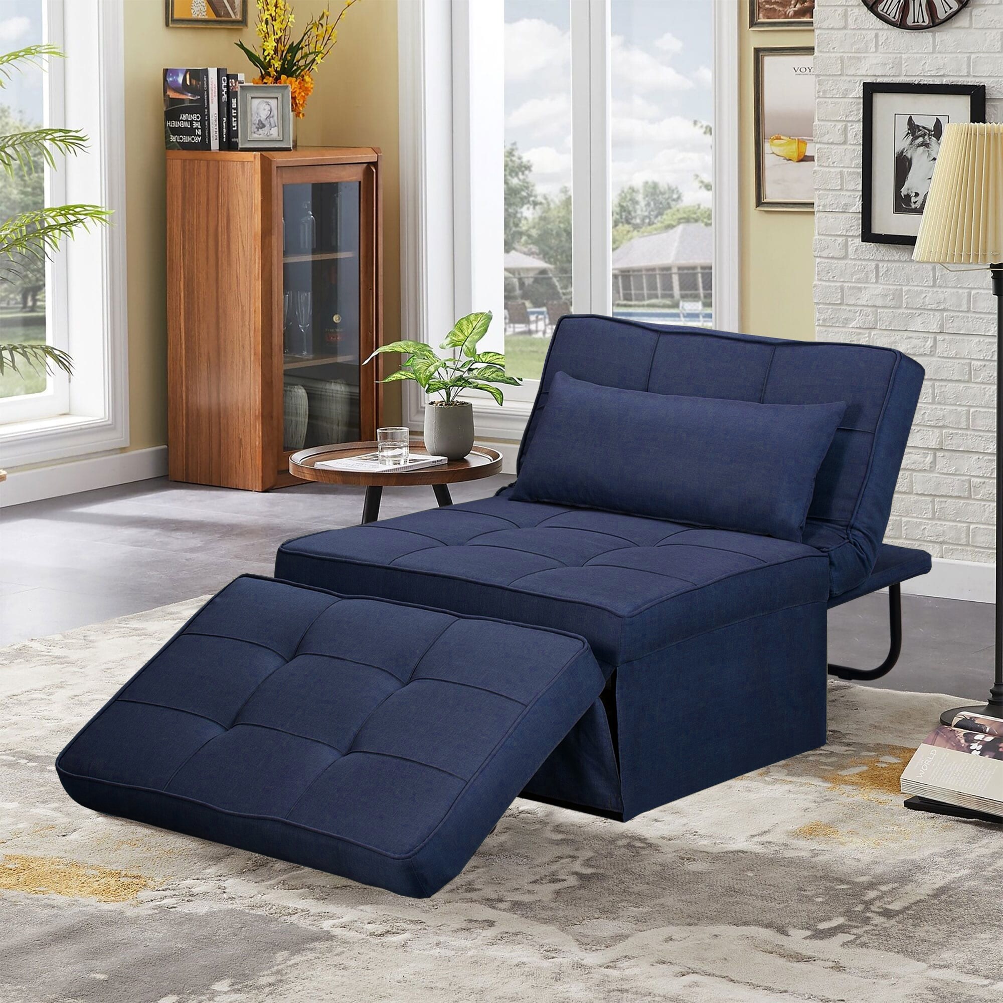 Convertible chair bed and hotsell lounge chair in one