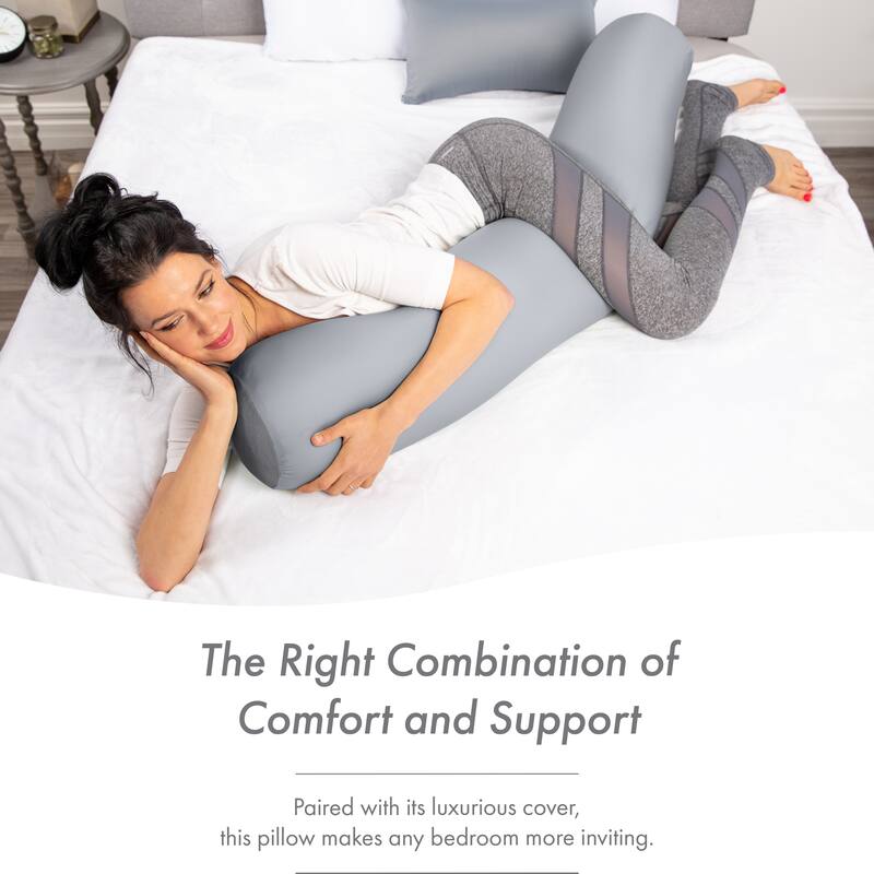 Straight Body Pillow, Premium Microbead,Side Sleeping / Pregnant Women