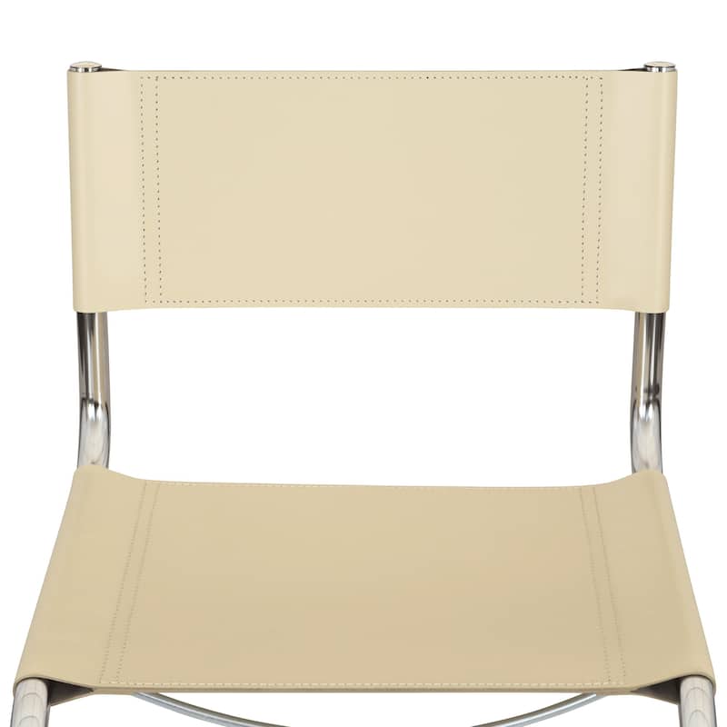 Breuer Chair Company Mart Stam Cantilever Side Chair w/ Chrome Frame (Various Bonded Leather Colors)