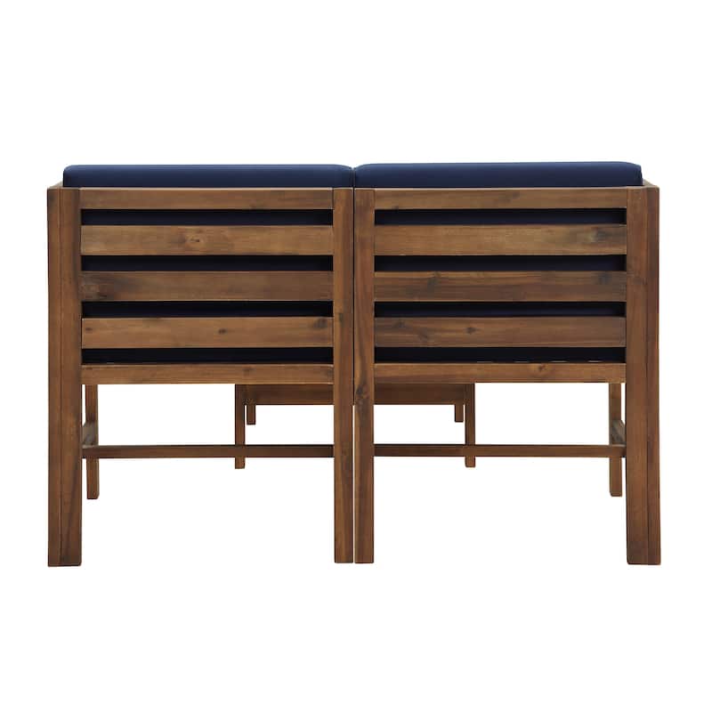 Middlebrook Designs Acacia 3-Piece Chairs with Ottoman