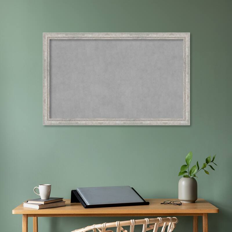 Amanti Art Angled Silver Framed Magnetic Board