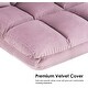 preview thumbnail 21 of 67, MCombo Accent Chair with Ottoman,Velvet Modern Side Pocket Metal Legs Club Chair,0014