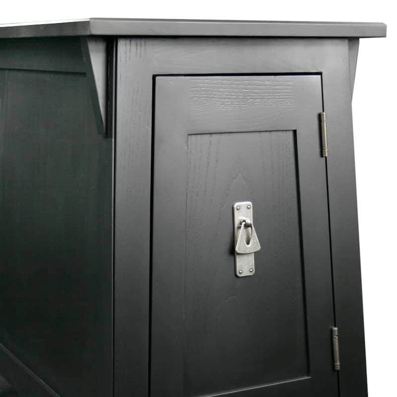 Leick Home Traditional Solid Wood Mission Cabinet End Table