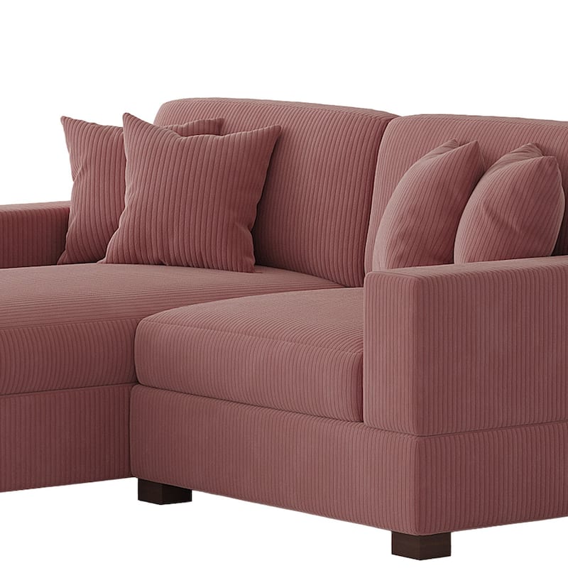 Oversized L-shaped Modular Sectional Sofa with Chaise Lounge