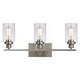 preview thumbnail 11 of 18, Modern Bathroom Lights Fixture 3-Lights Vanity Lighting brushed nickel