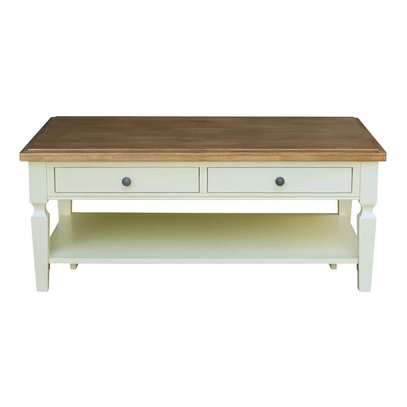 Vista Solid Wood Coffee Table - 48"W x 28"D x 20"H