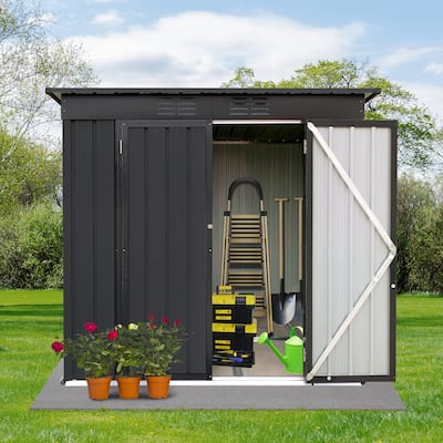 Metal garden sheds 4ftx6ft outdoor storage sheds