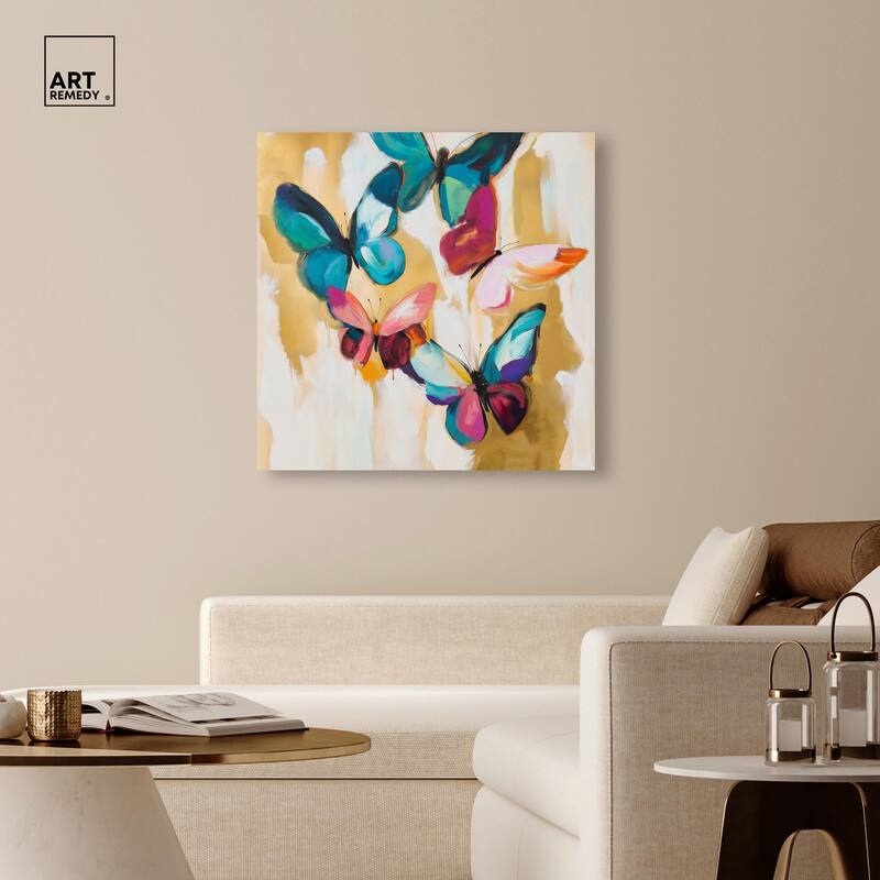 Wings in Waltz II Canvas by Art Remedy, Gallery Wrapped