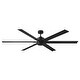 preview thumbnail 2 of 7, Hinkley Indy Maxx Outdoor Ceiling Fan - Matte Black - 82"