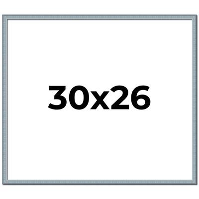 30x26 Frame Rustic Sky Blue Solid Wood Picture Frame | 0.75 Inch