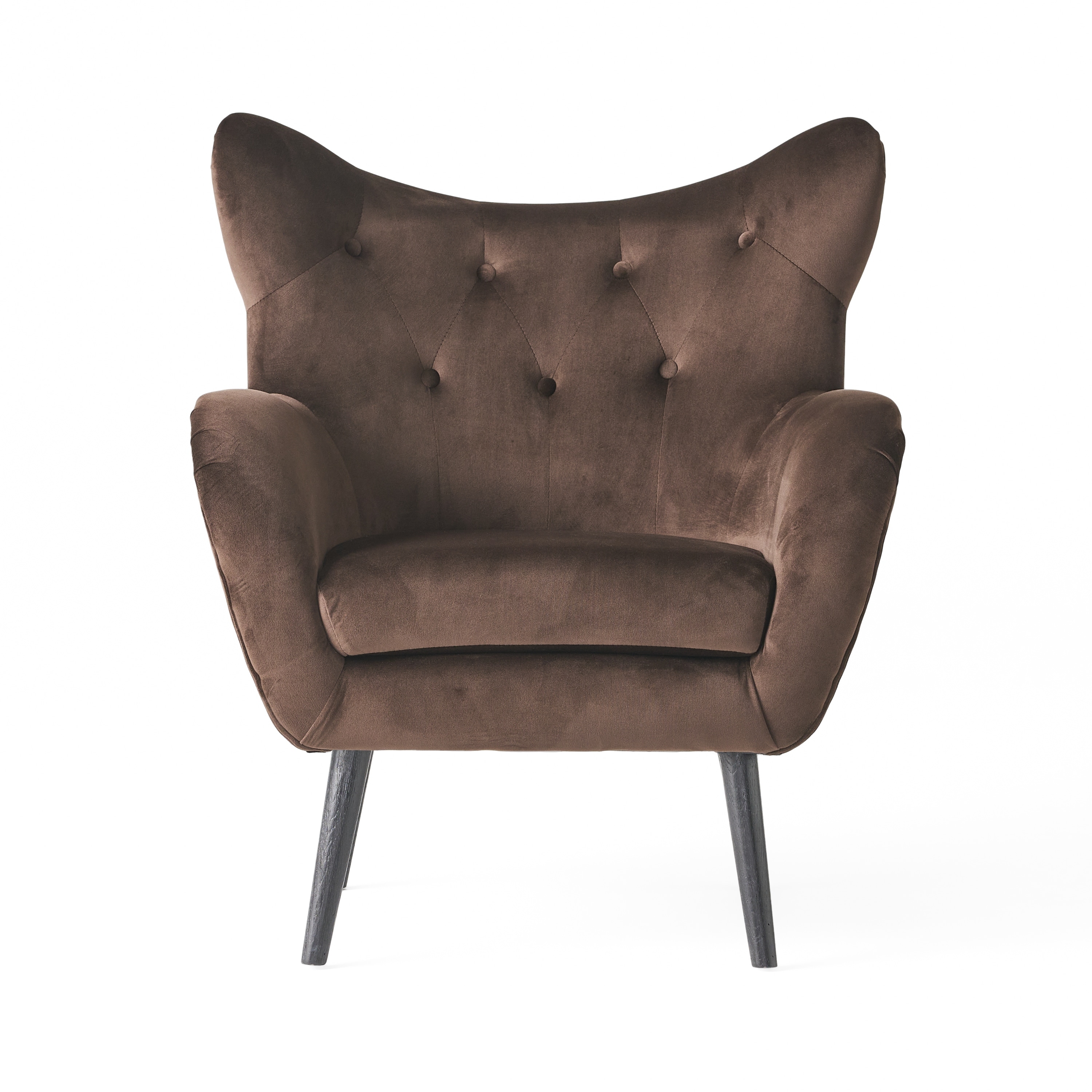 Alyssa Mid century Upholstered Arm Chair by Christopher Knight