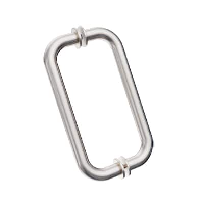 Elegant Back to Back Stainless Steel Shower Glass Door Pull Handle