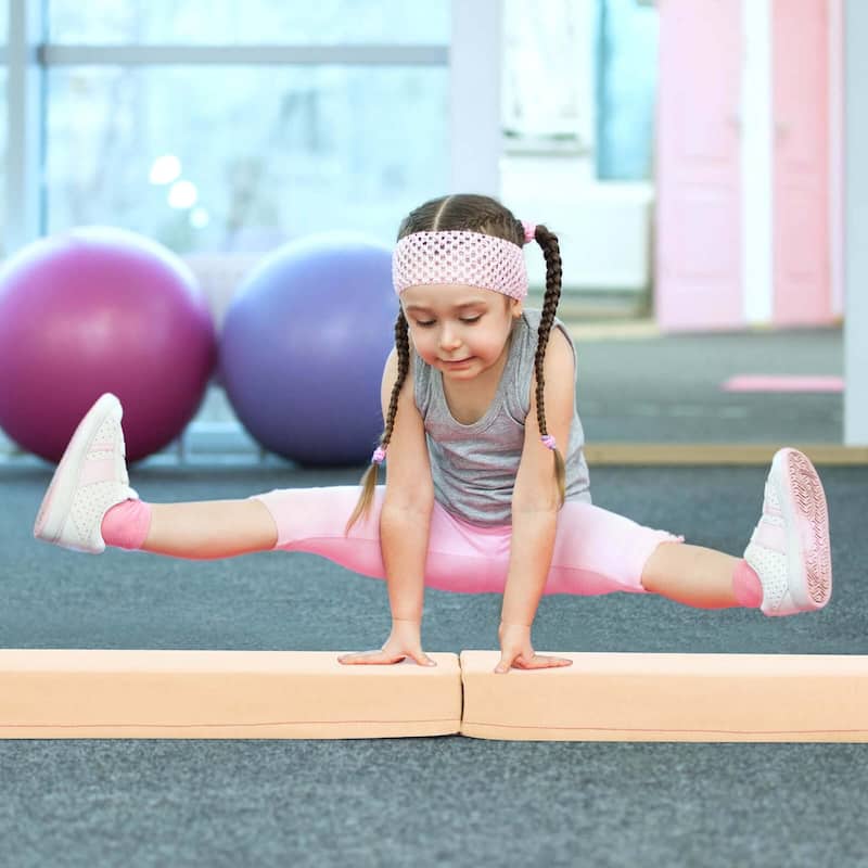 Costway 7 FT Folding Balance Beam Foam Floor Gymnastic Beam with - See Details