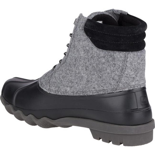 sperry duck boots grey wool