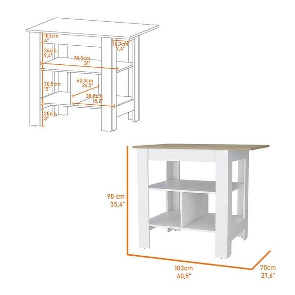 dimension image slide 0 of 2, Macondo Kitchen Island