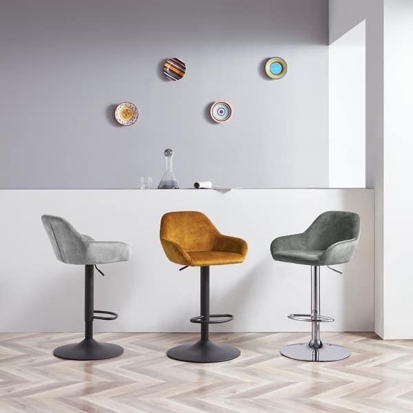slide 2 of 26, Corvus Wendy Contemporary Adjustable Bar Stool (Set of 2)