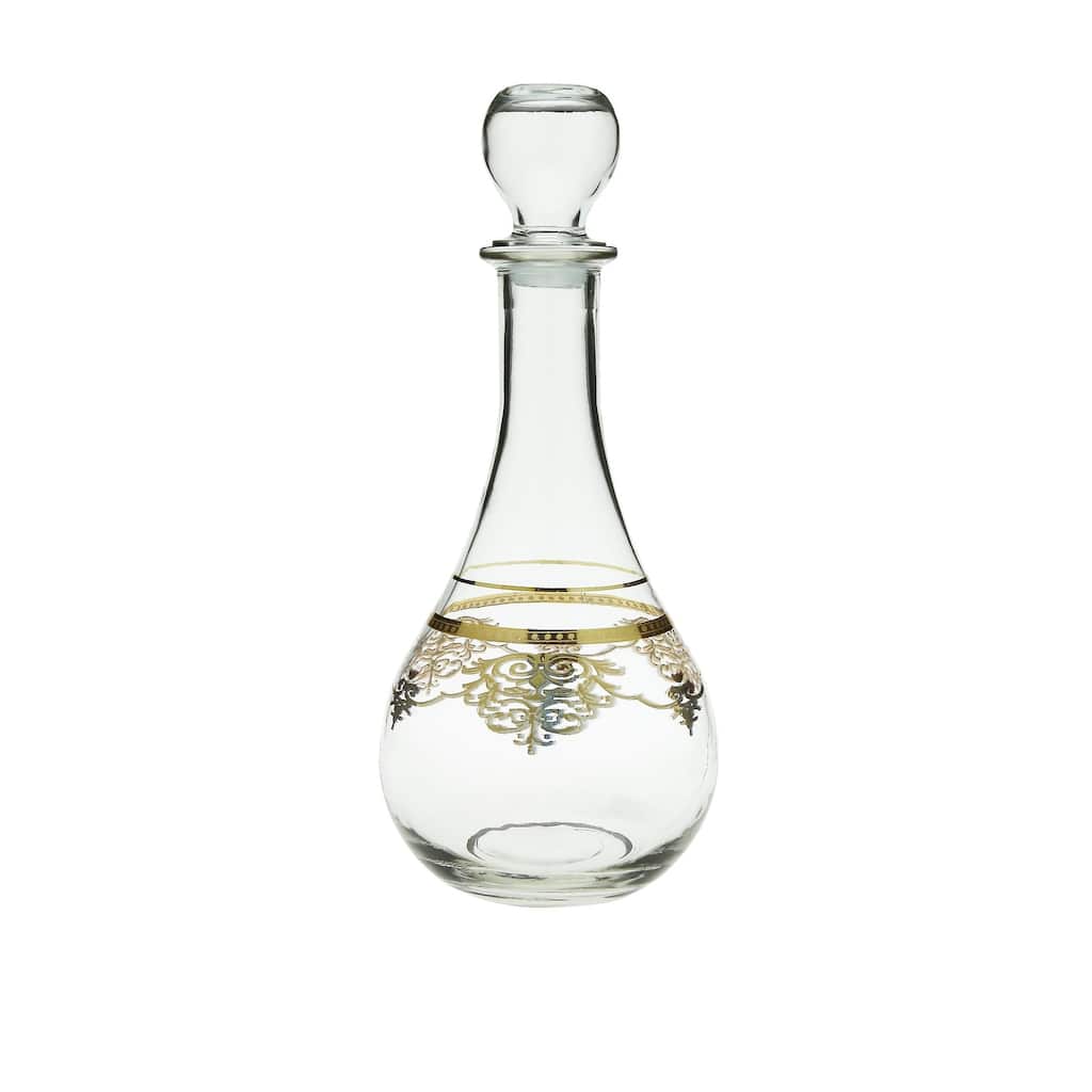 Decanter with Rich Gold Design
