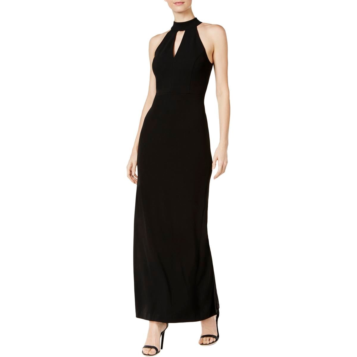calvin klein crepe halter dress