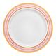 Option White with Red and Gold Rim