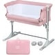 preview thumbnail 2 of 42, Babyjoy Portable Baby Bed Side Sleeper Infant Travel Crib W/Carrying - See Details Pink