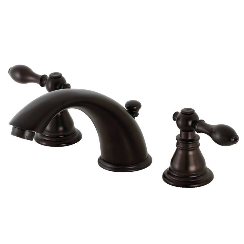 Kingston Brass American Classic Deck Mount Widespread Bathroom Faucet - Oil Rubbed Bronze