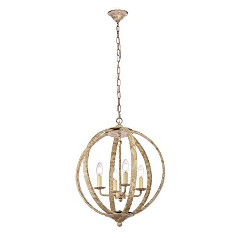 Pendant Light - Marlow Collection - Weathered Dove Finish - 18" Diameter - Stylish Hanging Lamp - 22.5