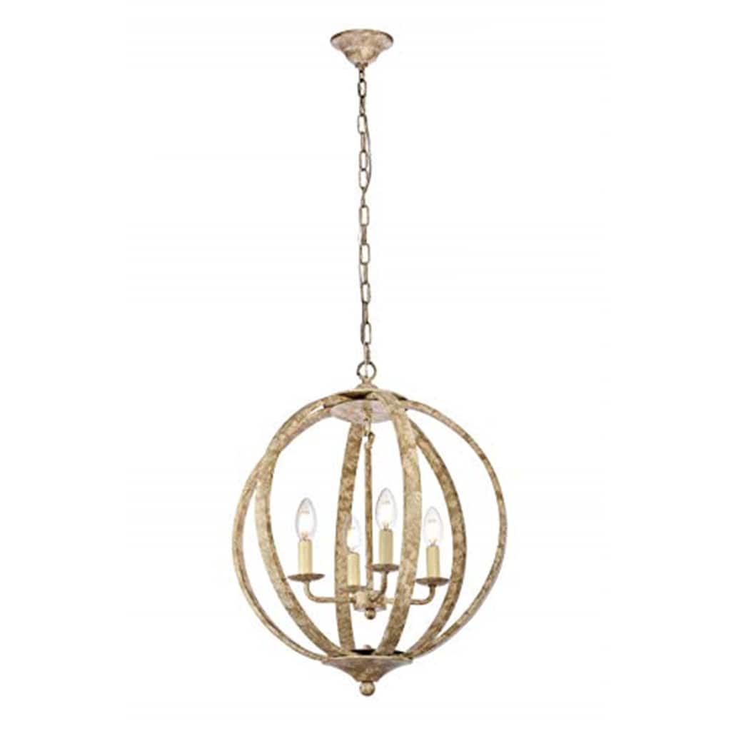 Pendant Light - Marlow Collection - Weathered Dove Finish - 18" Diameter - Stylish Hanging Lamp - 22.5