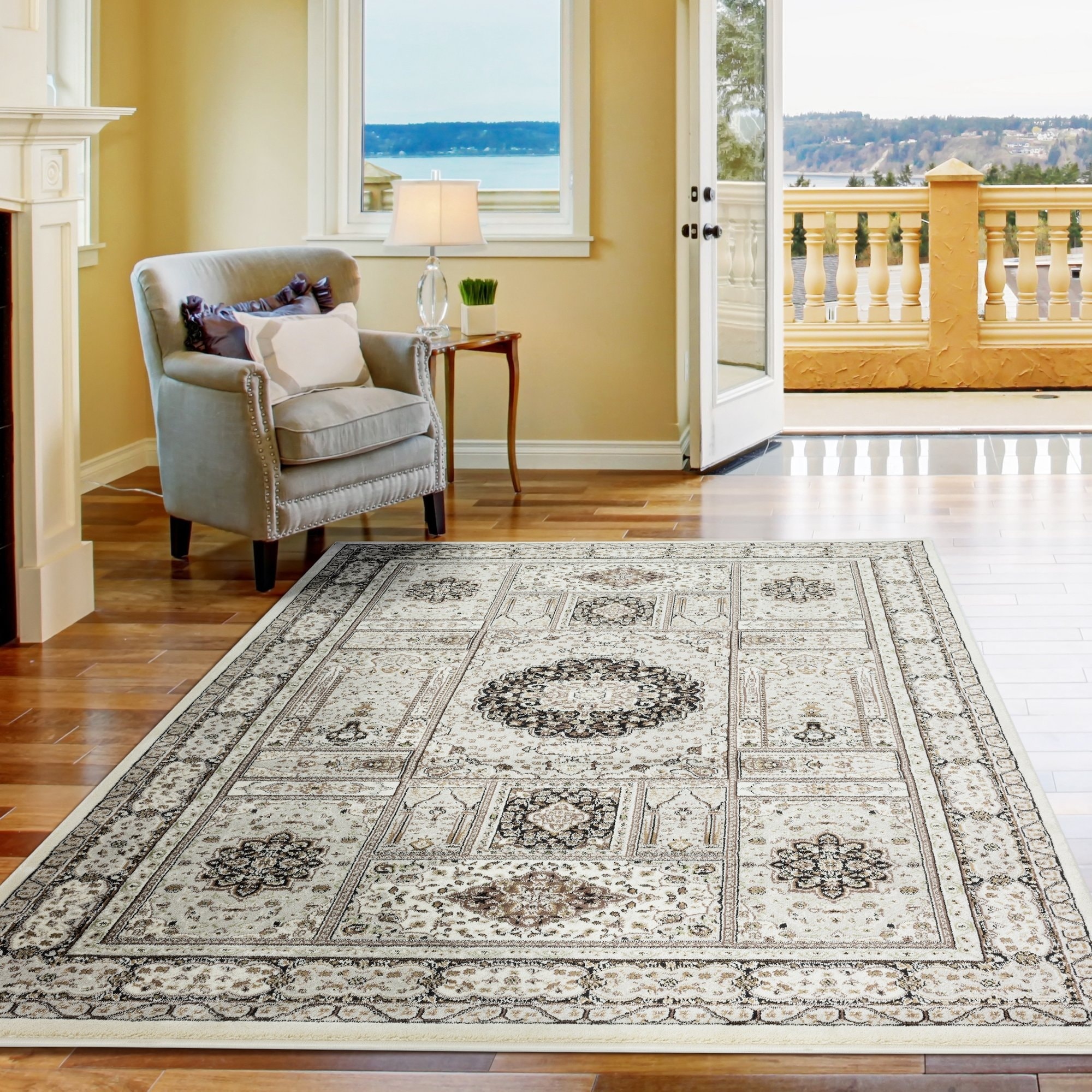 MDA Rugs Vaso Collection Traditional Polypropylene Area Rug