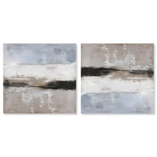 Graphite Depth I Set Canvas Minimalism Abstract by Art Remedy - Bed ...