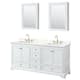 Option White / Giotto Quartz Top / Brushed Gold Hardware
