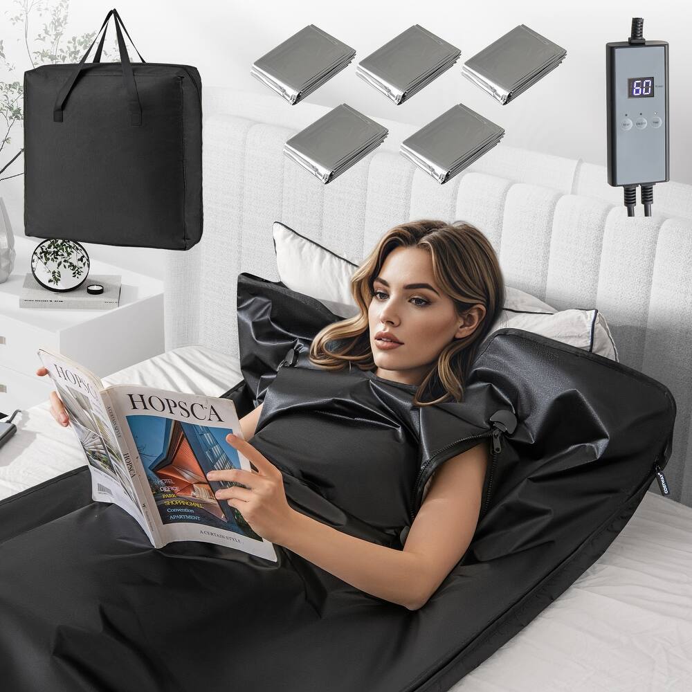 Gymax Infrared Sauna Blanket Portable Full-Body Personal Sauna for