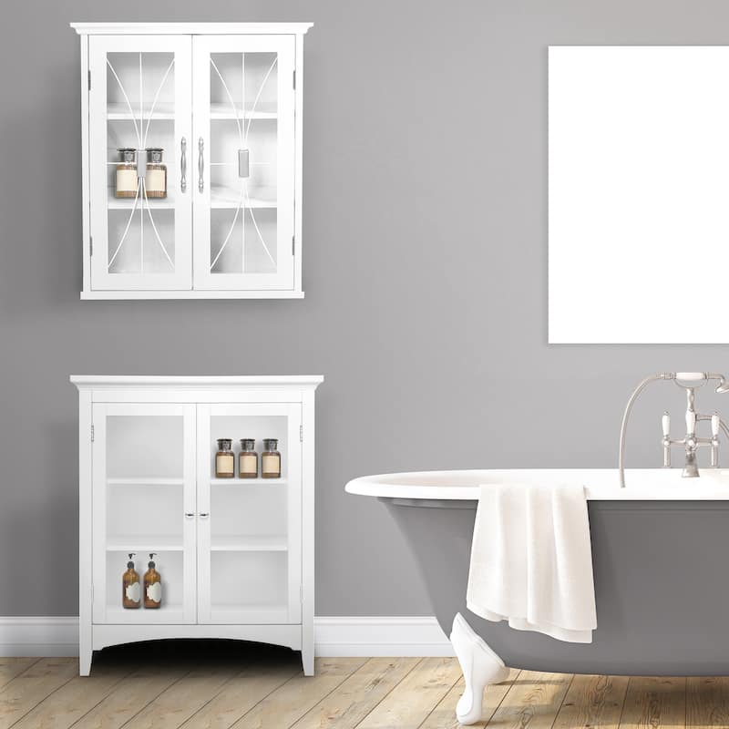 Teamson Home Delaney Removable Two-Door Wall Cabinet