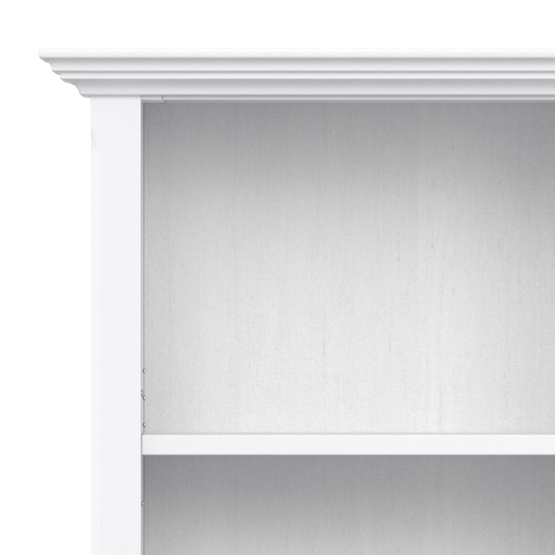 WYNDENHALL Halifax 24 inch Wide Solid Wood Transitional 5 Shelf Bookcase - 14"D x 24"W x 70"H