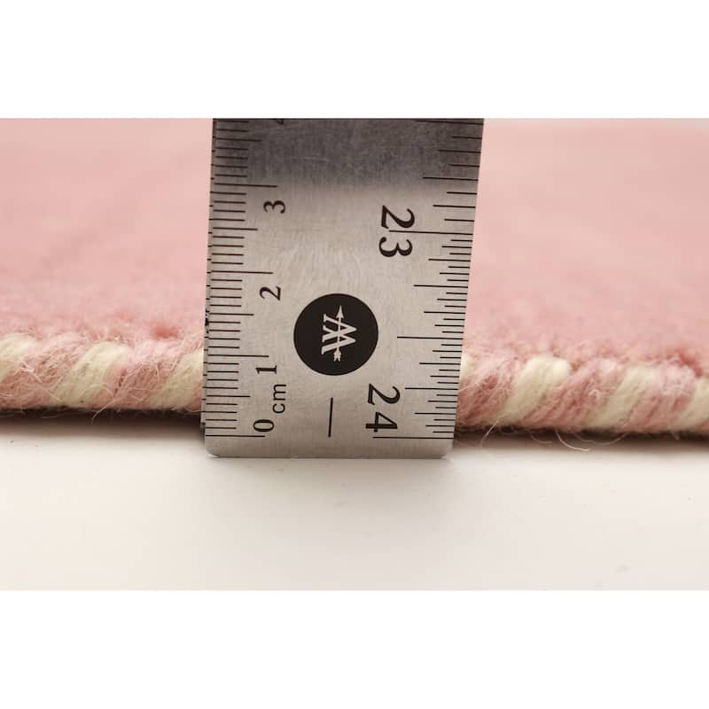 Kashkuli Gabbeh Salmon Rug 2'7" x 6'6" - 2'7 x 6'6