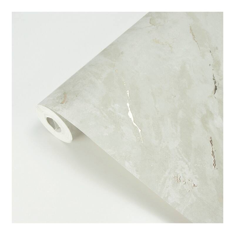 Brewster Titania Taupe Marble Texture Wallpaper - 27.5 x 396 x 0.025