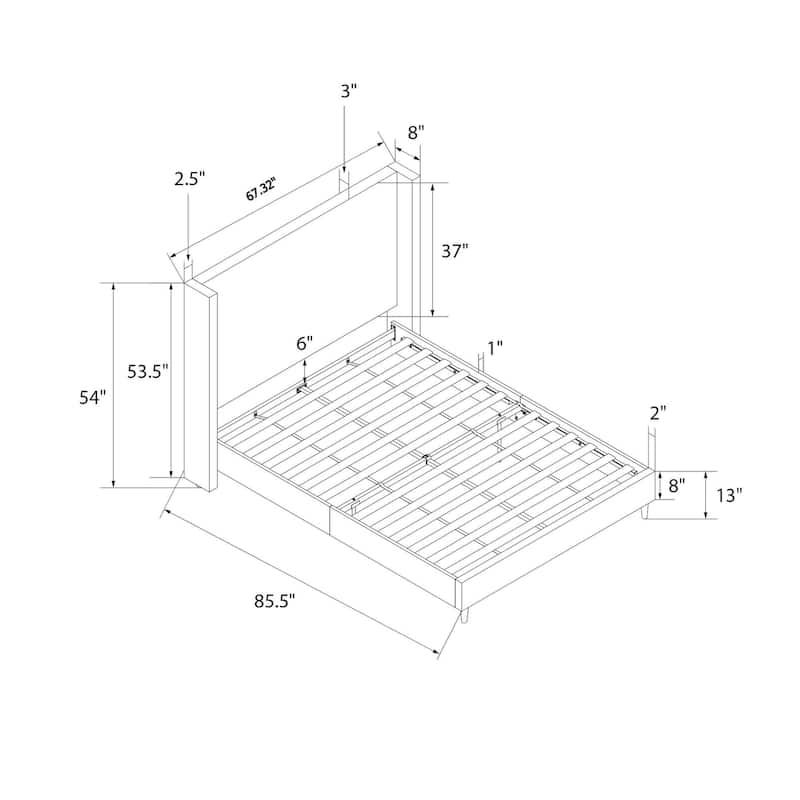 Avenue Greene Esma Upholstered Platform Bed