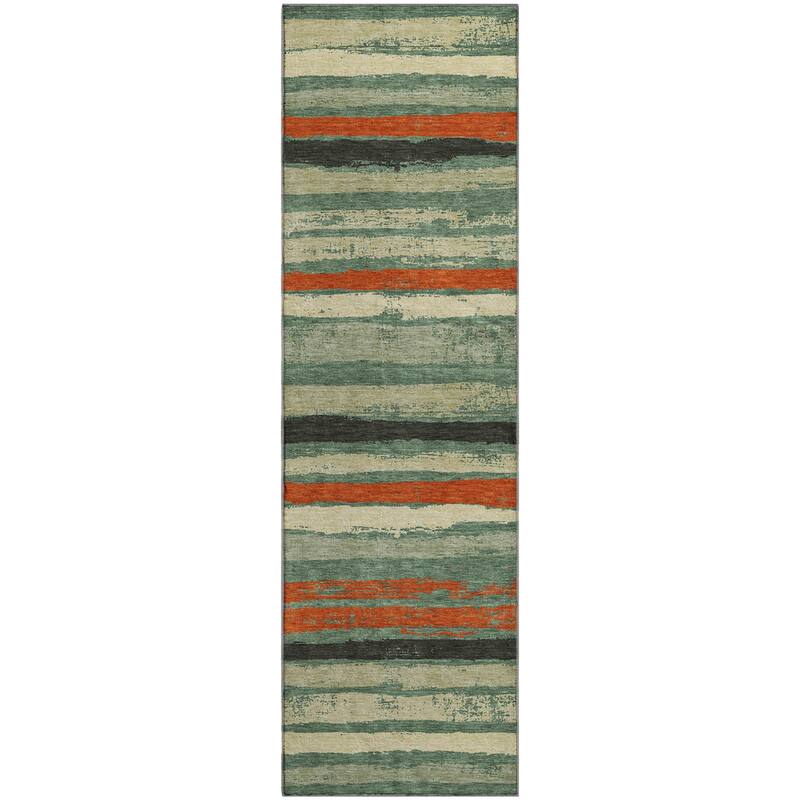 Premium Washable Super Soft Stripe Mayfield Rug