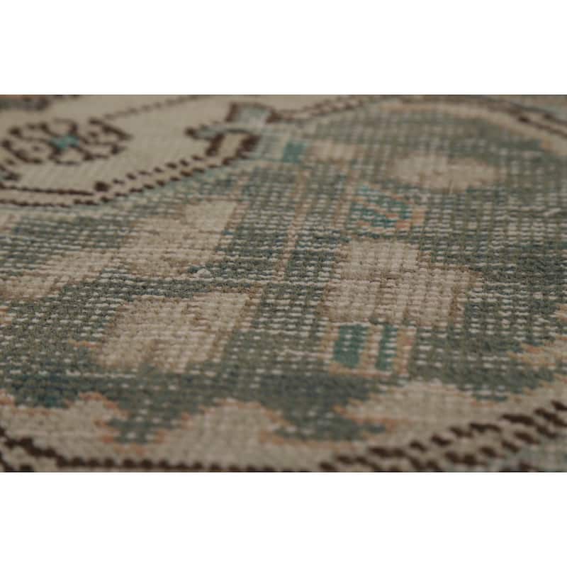 Vintage Tabriz Persian Area Rug Handmade Traditional Wool Carpet - 6'7" x 9'7"
