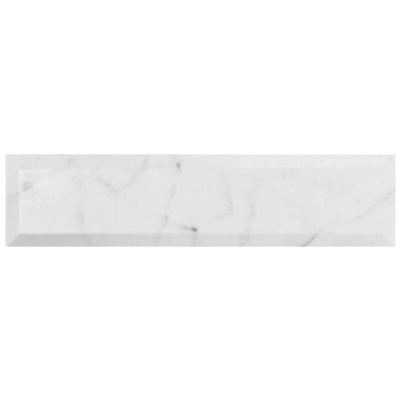 Merola Tile Classico Carrara Matte Metro 3" x 12" Ceramic Wall Tile