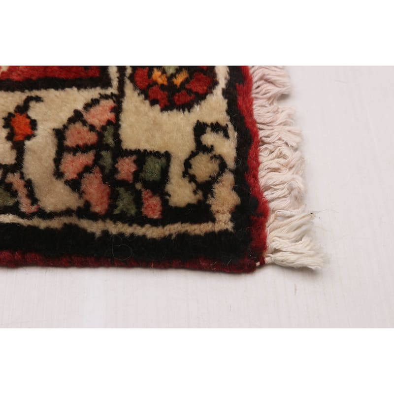 ECARPETGALLERY Hand-knotted Andelz Red Wool Rug - 3'2 x 9'5