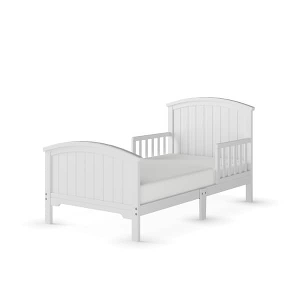 slide 2 of 20, Child Craft Hampton Toddler Bed with Rails Matte White